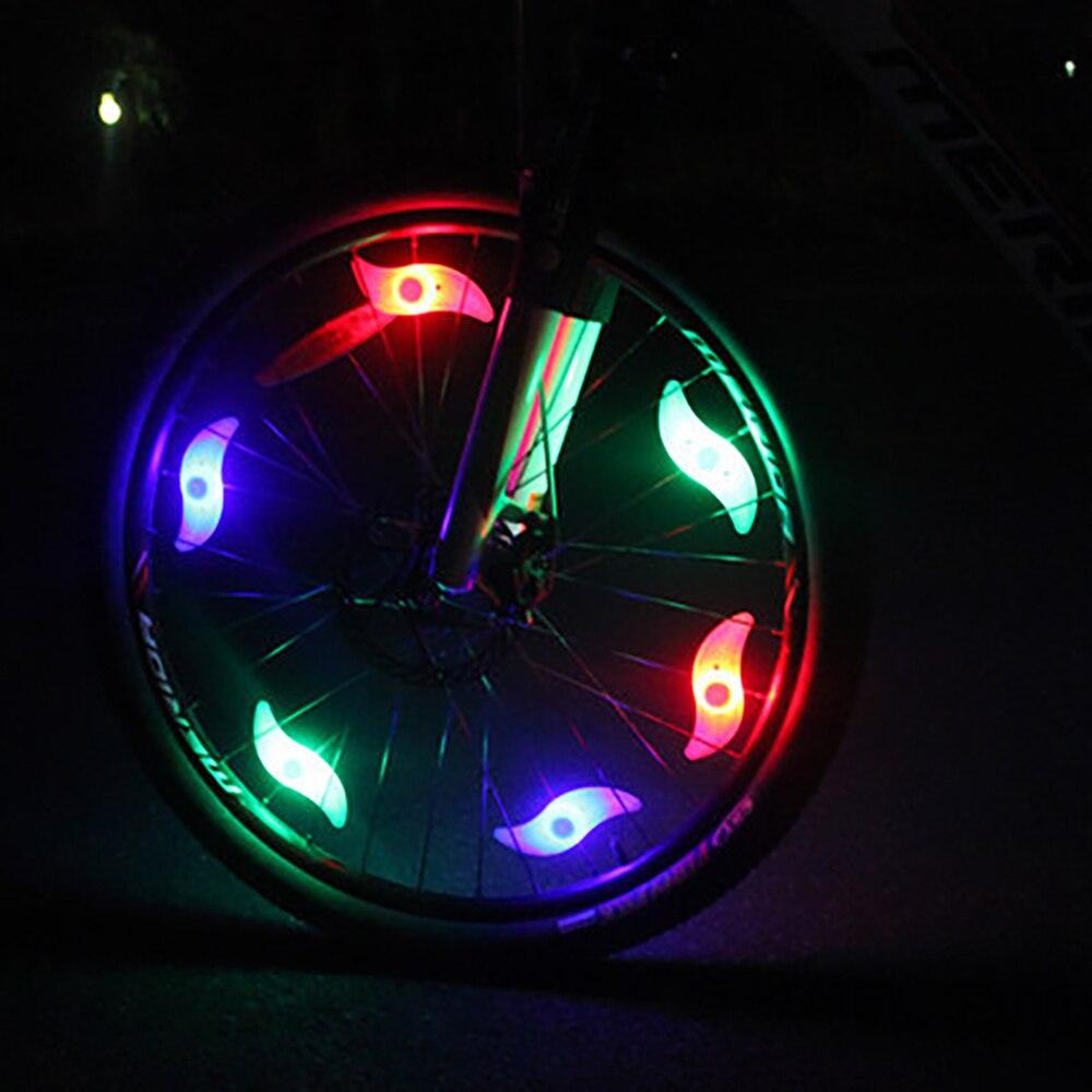 Willow Shape LED Bicycle Spoke Light Waterproof Wheel Safety Lamp