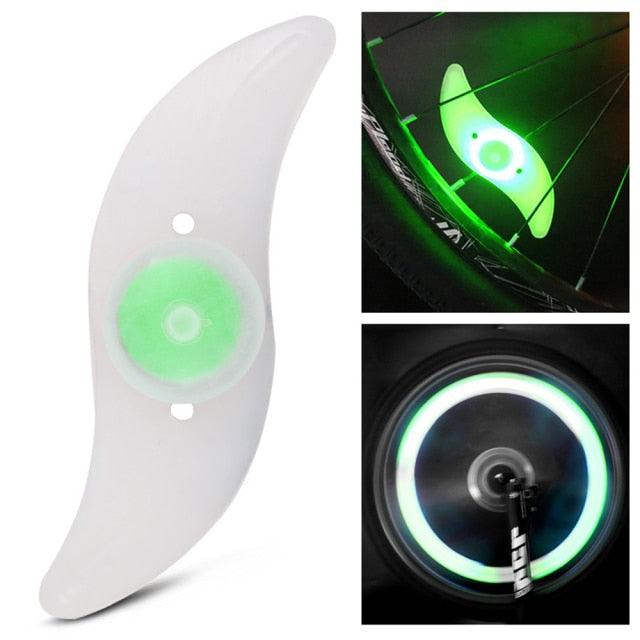 Willow Shape LED Bicycle Spoke Light Waterproof Wheel Safety Lamp