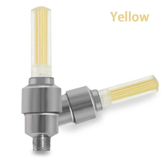 LED Bicycle Tire Valve Lights - Ultralight Motion-Activated Set