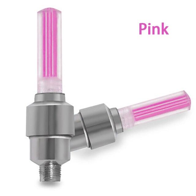 LED Bicycle Tire Valve Lights - Ultralight Motion-Activated Set