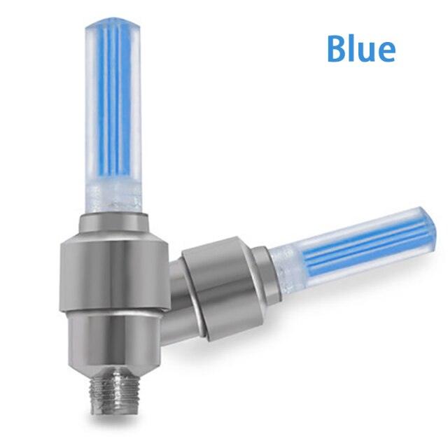 LED Bicycle Tire Valve Lights - Ultralight Motion-Activated Set