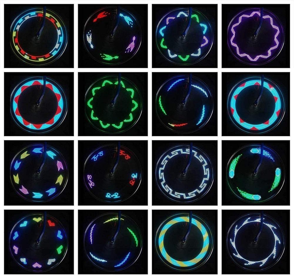 Mini LED Bicycle Wheel Valve Cap Light Neon Warning Lamp