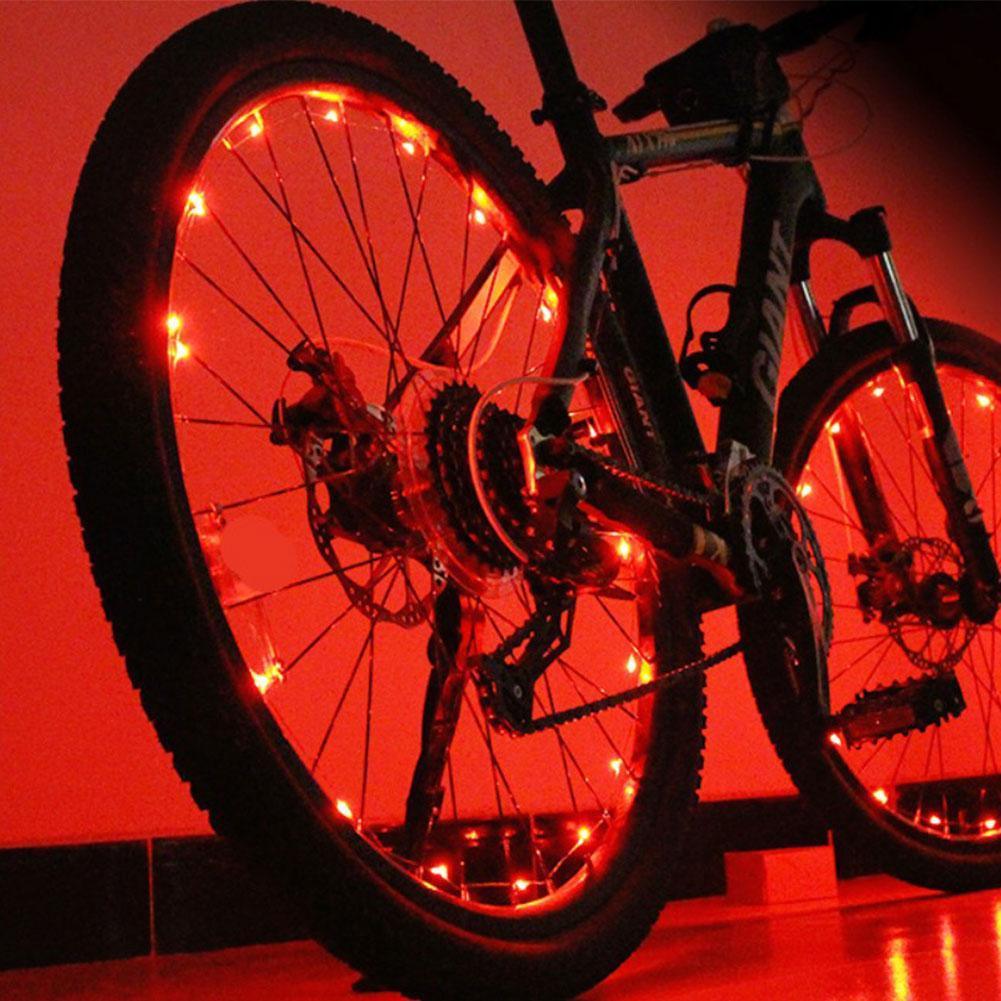 20 LED Waterproof Bike Wheel Spoke Lights for Night Visibility