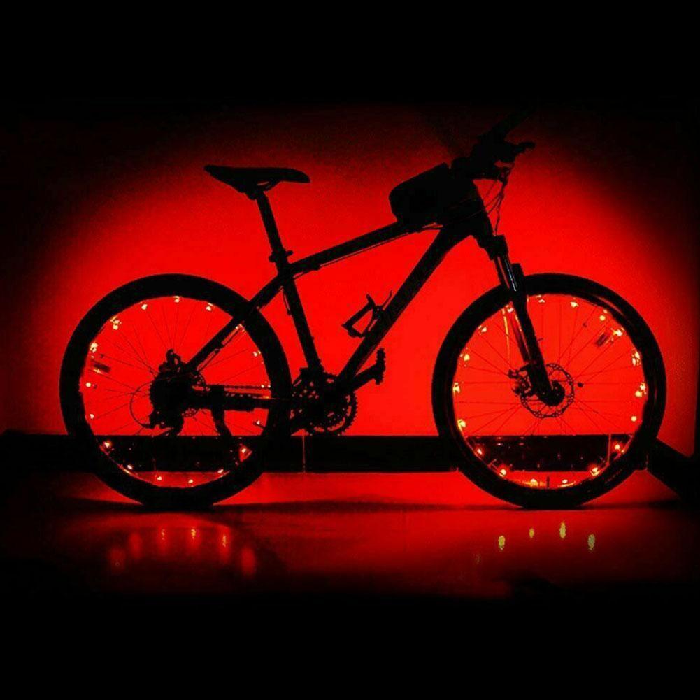 20 LED Waterproof Bike Wheel Spoke Lights for Night Visibility