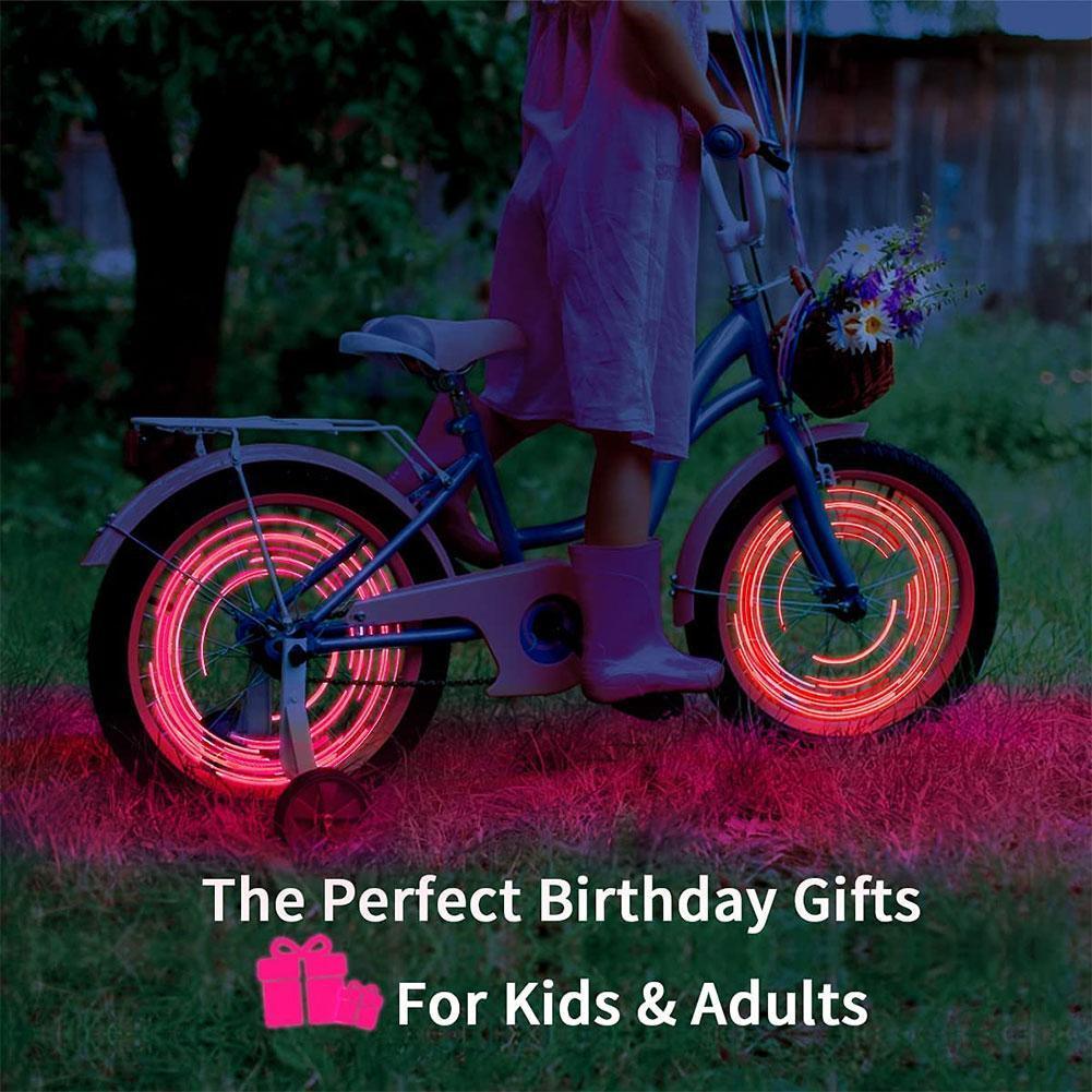 20 LED Waterproof Bike Wheel Spoke Lights for Night Visibility
