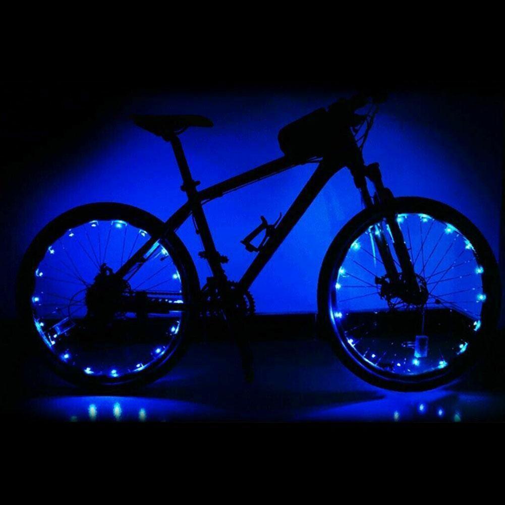 20 LED Waterproof Bike Wheel Spoke Lights for Night Visibility