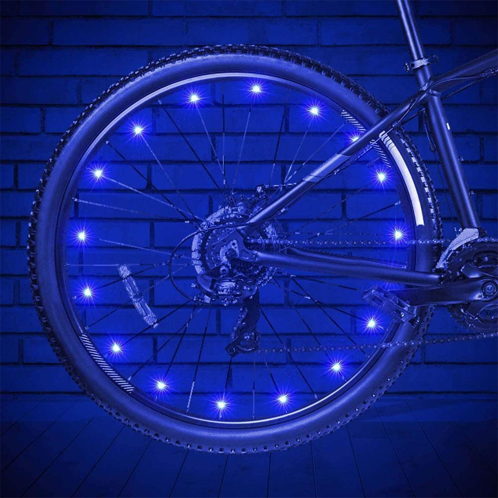 20 LED Waterproof Bike Wheel Spoke Lights for Night Visibility