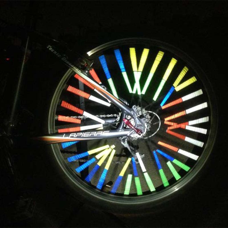 12-Piece Bicycle Spoke Reflectors High Visibility Safety Light Clip