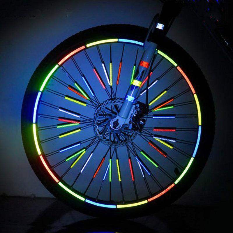 12-Piece Bicycle Spoke Reflectors High Visibility Safety Light Clip