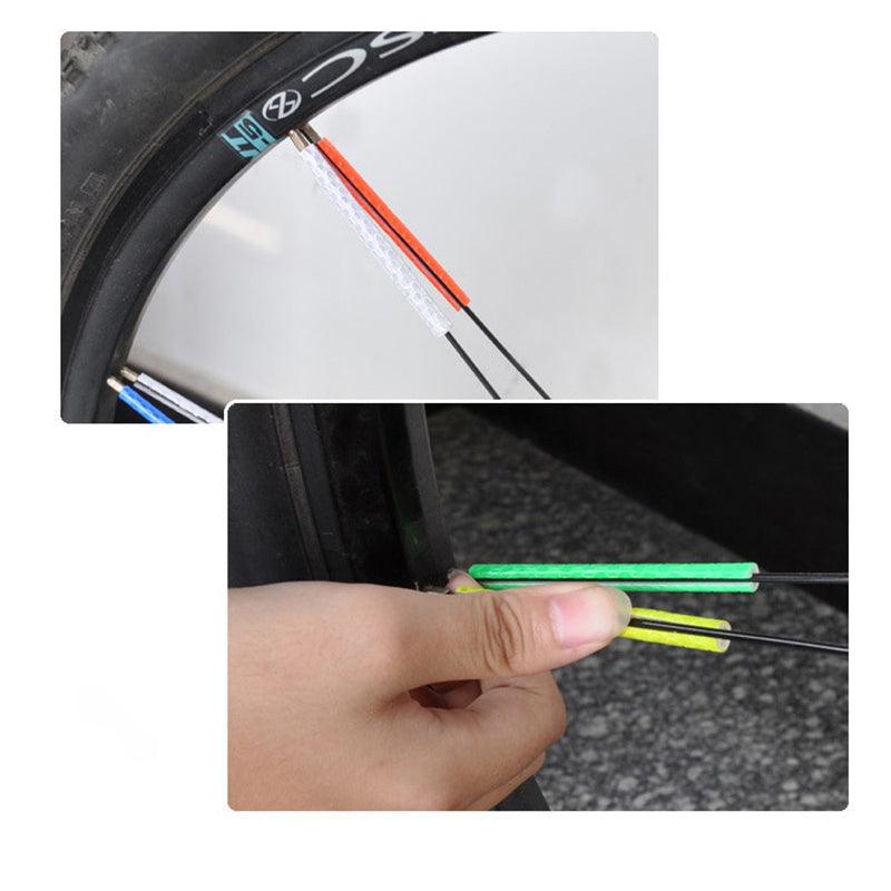 12-Piece Bicycle Spoke Reflectors High Visibility Safety Light Clip