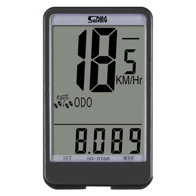 Waterproof Bicycle Computer with LED Backlight and LCD Display