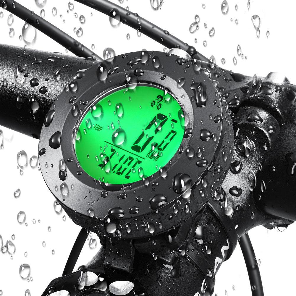 Wireless Waterproof Bicycle Computer with Luminous LCD Backlight