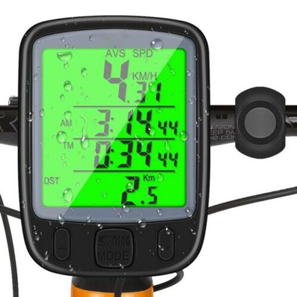 Digital Waterproof Bike Computer with Backlight & Speed Tracking