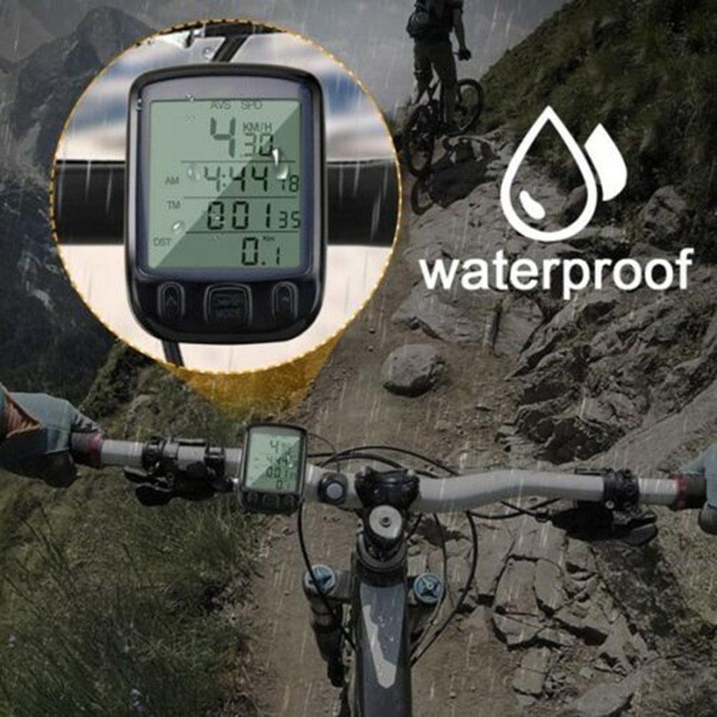 Digital Waterproof Bike Computer with Backlight & Speed Tracking