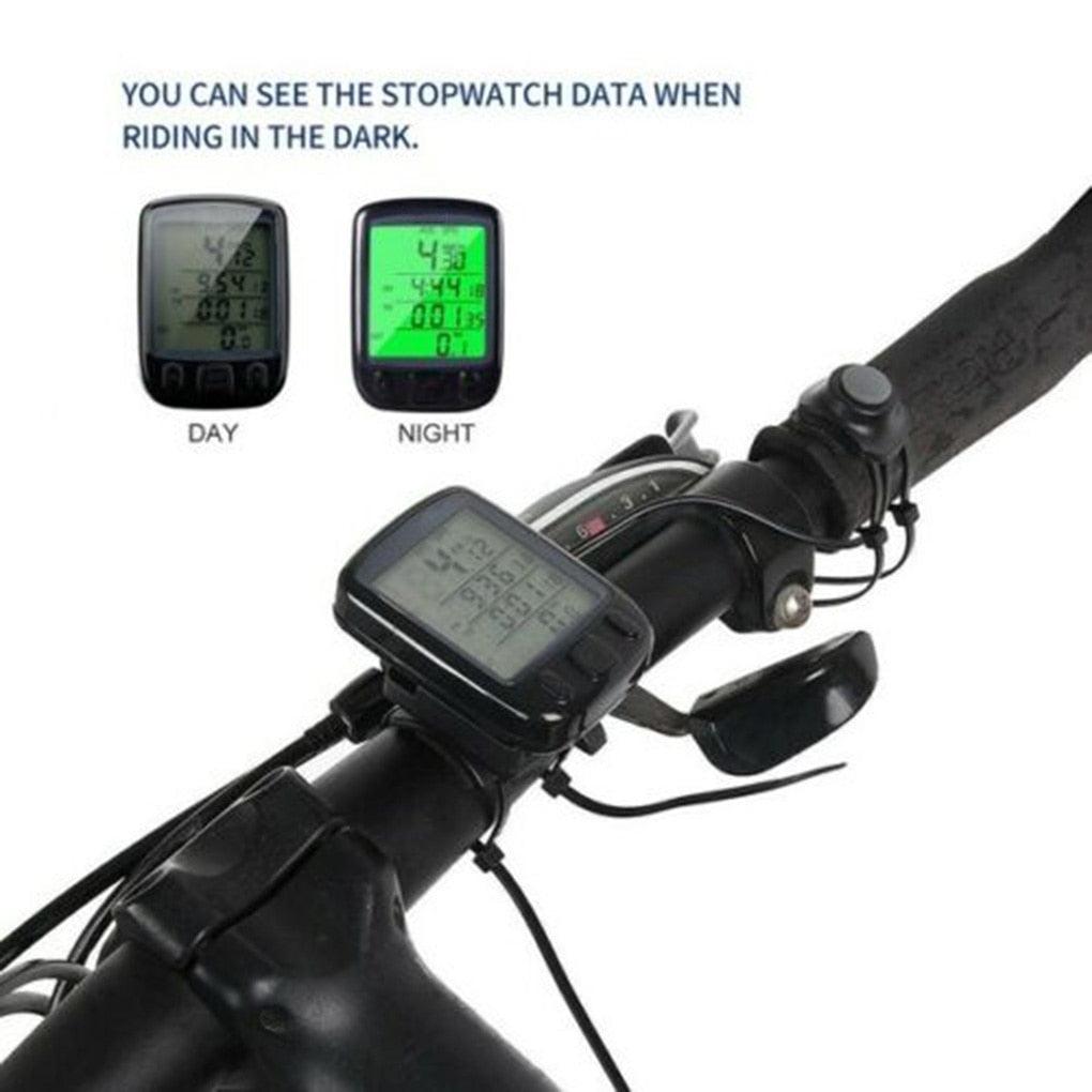 Digital Waterproof Bike Computer with Backlight & Speed Tracking