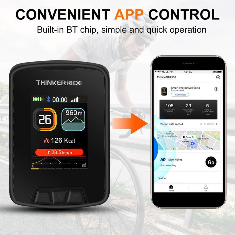Wireless GPS Bike Computer with Large LCD Color Display & Mapping