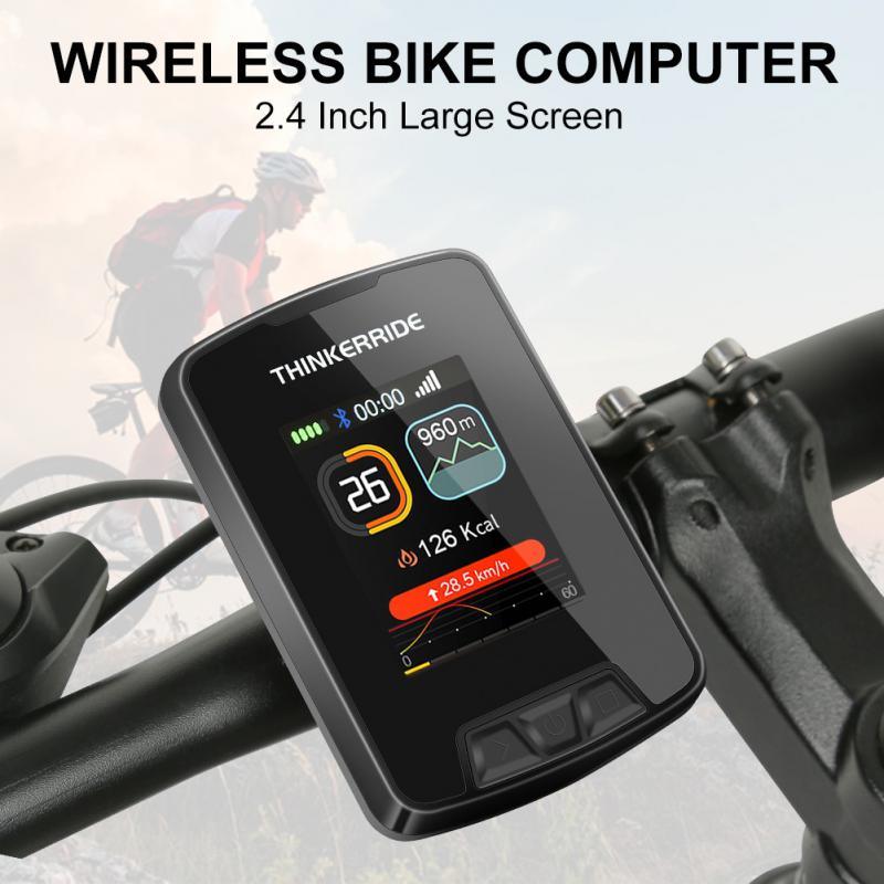 Wireless GPS Bike Computer with Large LCD Color Display & Mapping