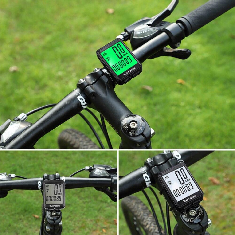 Waterproof Cycling Odometer & Smart Speedometer with LCD Backlight