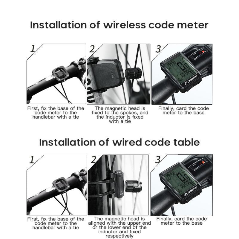 HD LCD Bike Speedometer and Odometer - Waterproof Cycling Meter