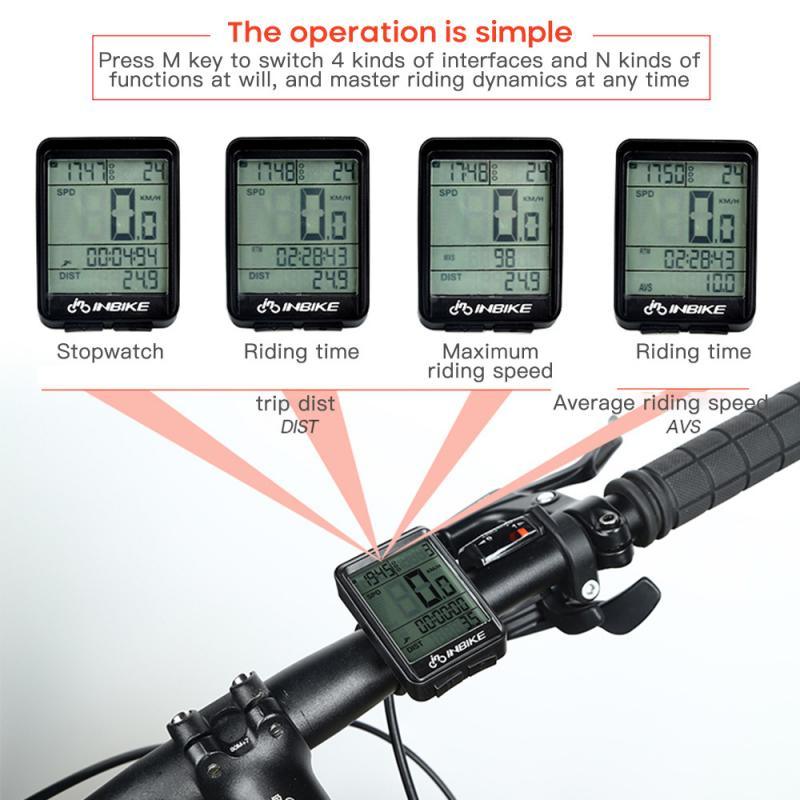 HD LCD Bike Speedometer and Odometer - Waterproof Cycling Meter