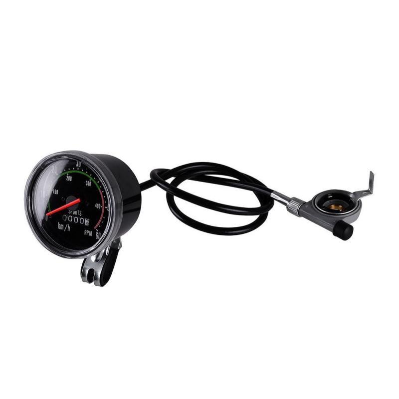 Vintage Mechanical Bicycle Speedometer Analog Odometer Retro Style