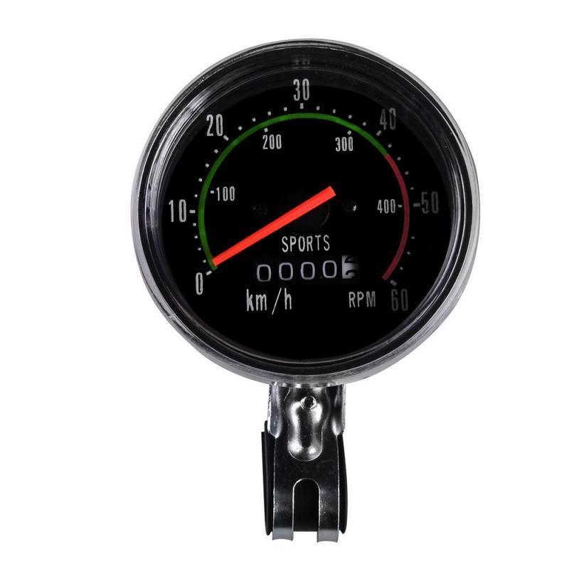 Vintage Mechanical Bicycle Speedometer Analog Odometer Retro Style