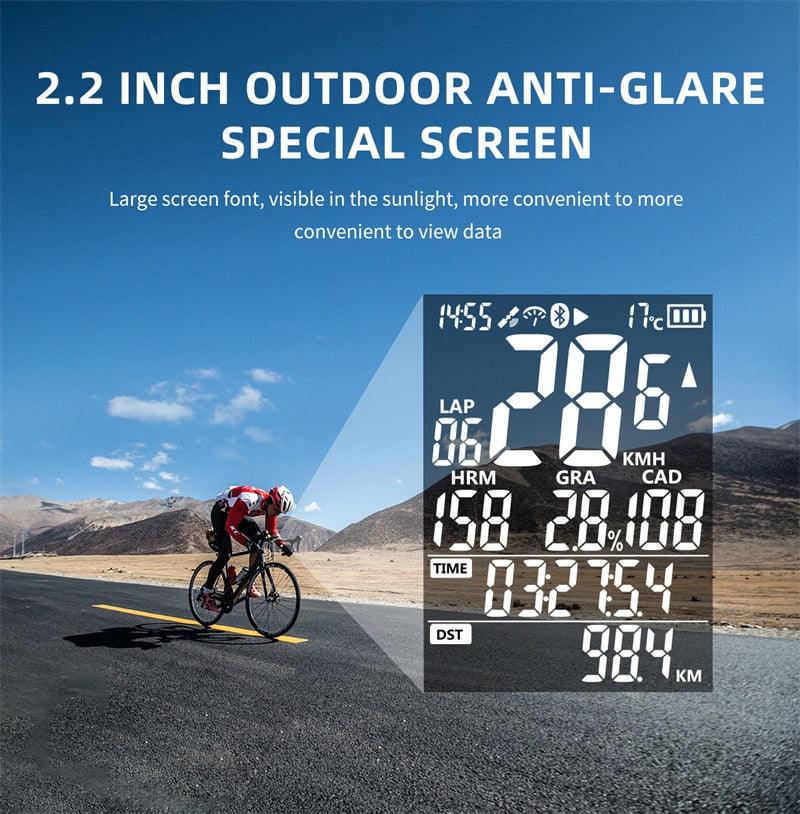 GPS Bike Computer with Navigation and Wireless Speedometer