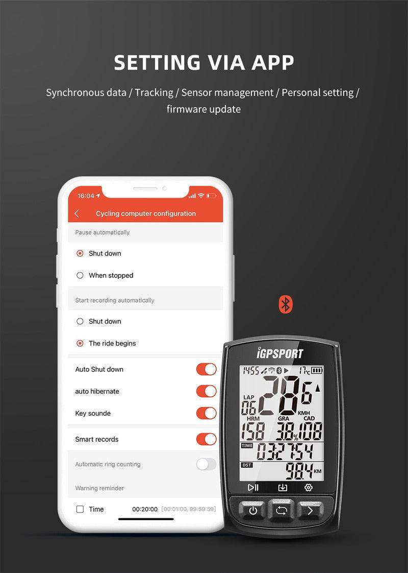 GPS Bike Computer with Navigation and Wireless Speedometer