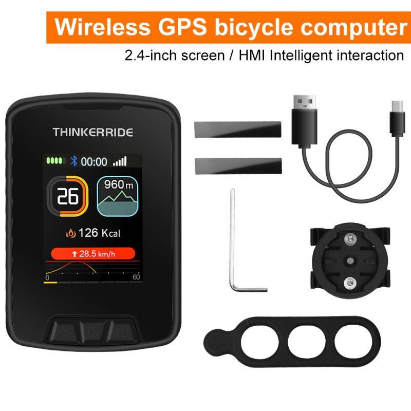 Wireless GPS Bike Computer with Large LCD Color Display & Mapping