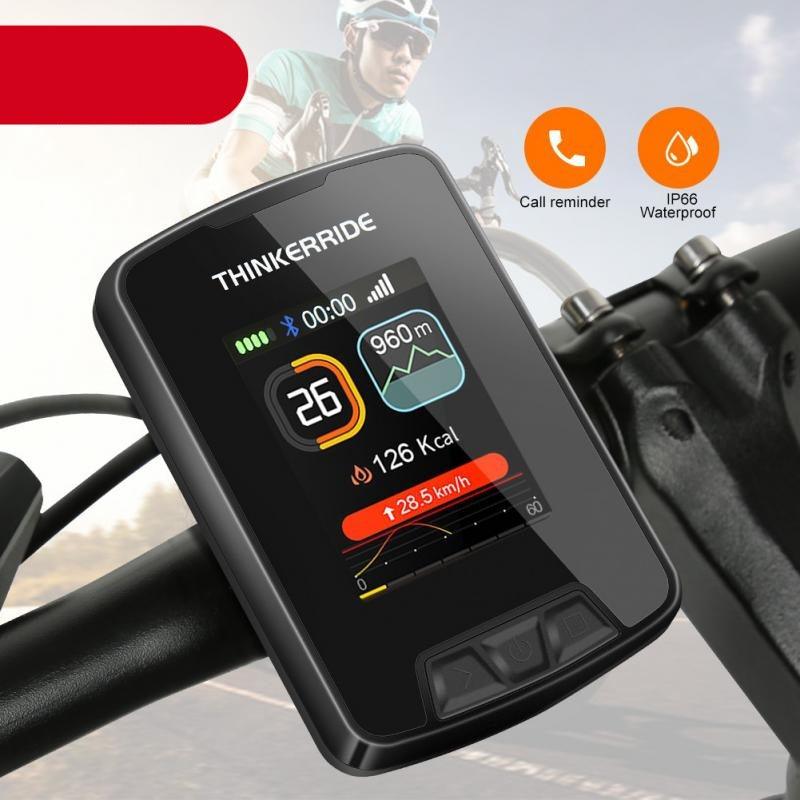 Wireless GPS Bike Computer with Large LCD Color Display & Mapping