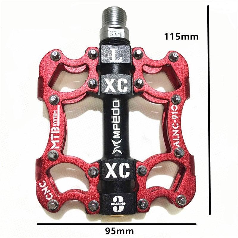 Professional Sealed Bearing Aluminum Flat Pedals for MTB & Road
