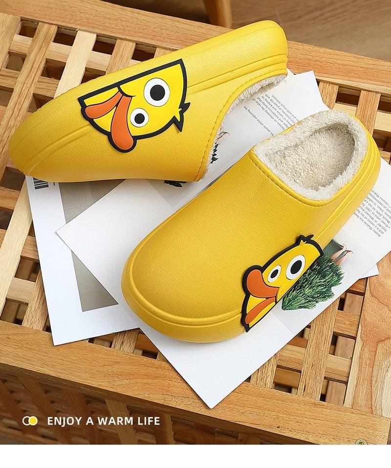 Duck Platform Slides: Cute Quick-Drying Summer Beach Slippers