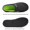 Men's Memory Foam House Slippers, Cozy Closed Toe Indoor Shoes