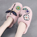 Women’s Plush Memory Foam Slippers - Soft Faux Fur Lined Slides