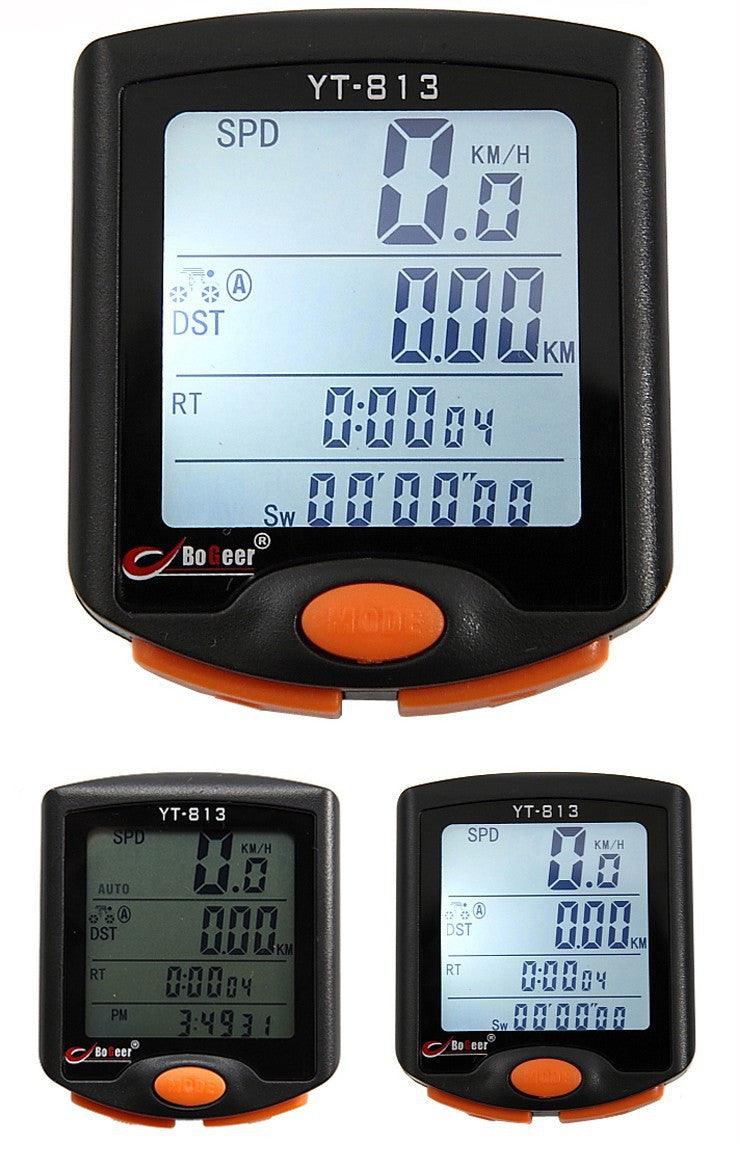 Digital Bike Computer Waterproof Cycling Speedometer with Backlight
