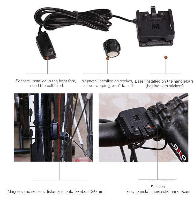 Digital Bike Computer Waterproof Cycling Speedometer with Backlight
