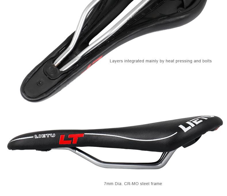 Ergonomic Perforated Road Bike Saddle with High-Density Foam Gel