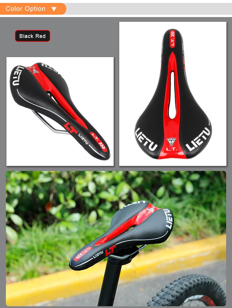 Ergonomic Perforated Road Bike Saddle with High-Density Foam Gel