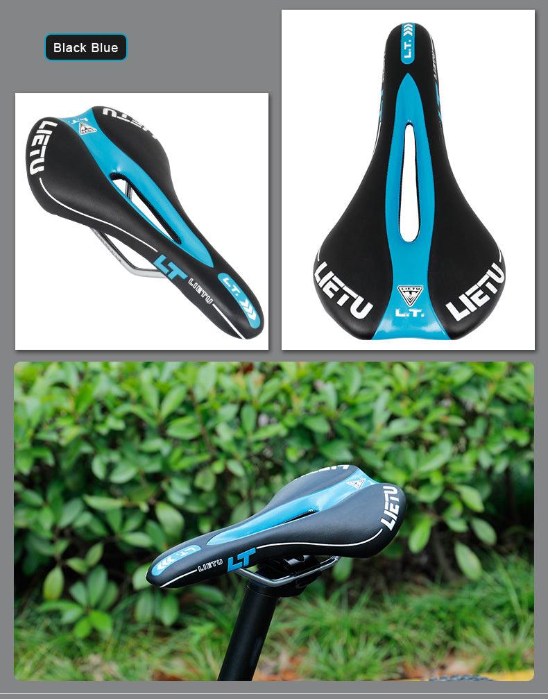 Ergonomic Perforated Road Bike Saddle with High-Density Foam Gel