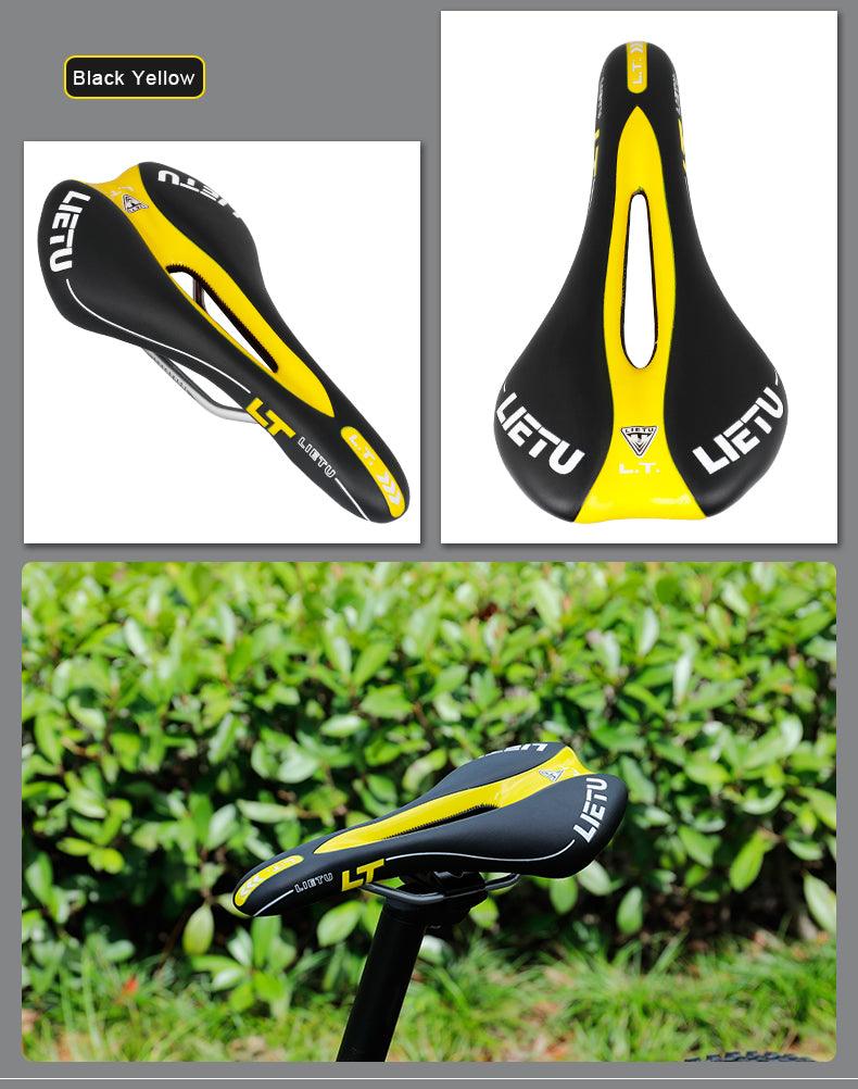 Ergonomic Perforated Road Bike Saddle with High-Density Foam Gel