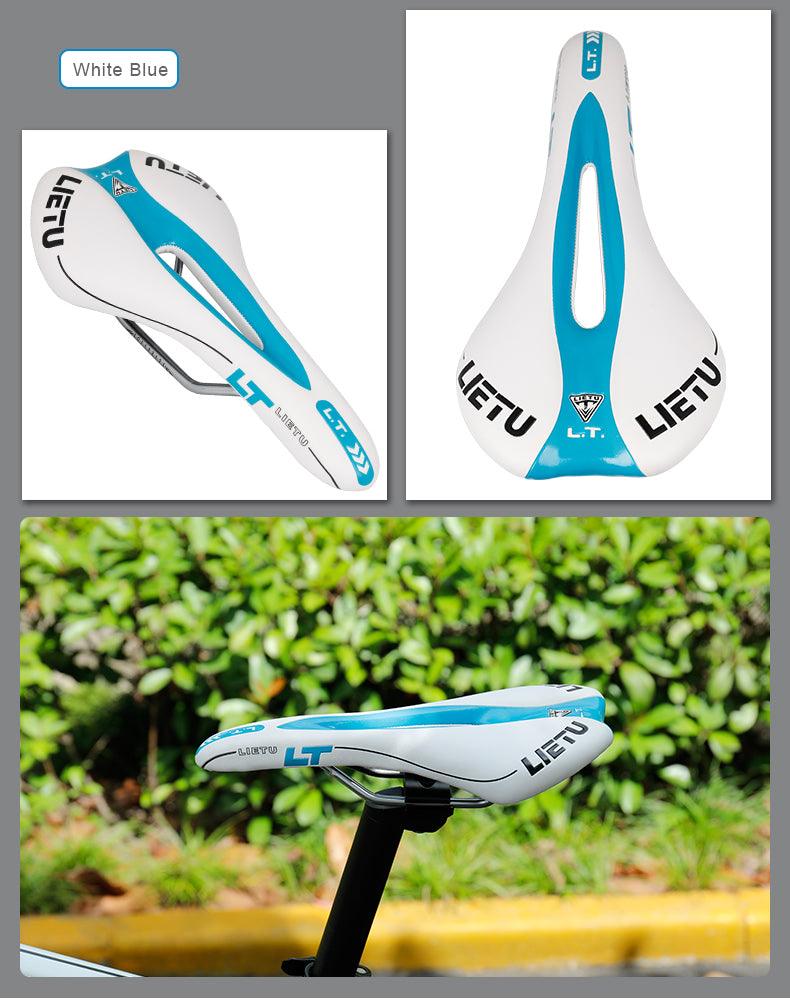 Ergonomic Perforated Road Bike Saddle with High-Density Foam Gel