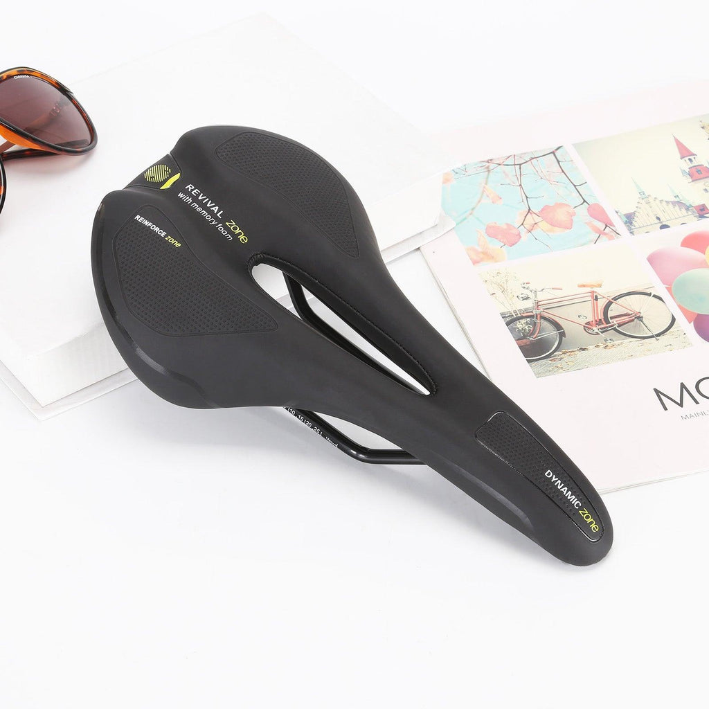 Ergonomic Hollow Bicycle Saddle with Memory Foam Shockproof Padding