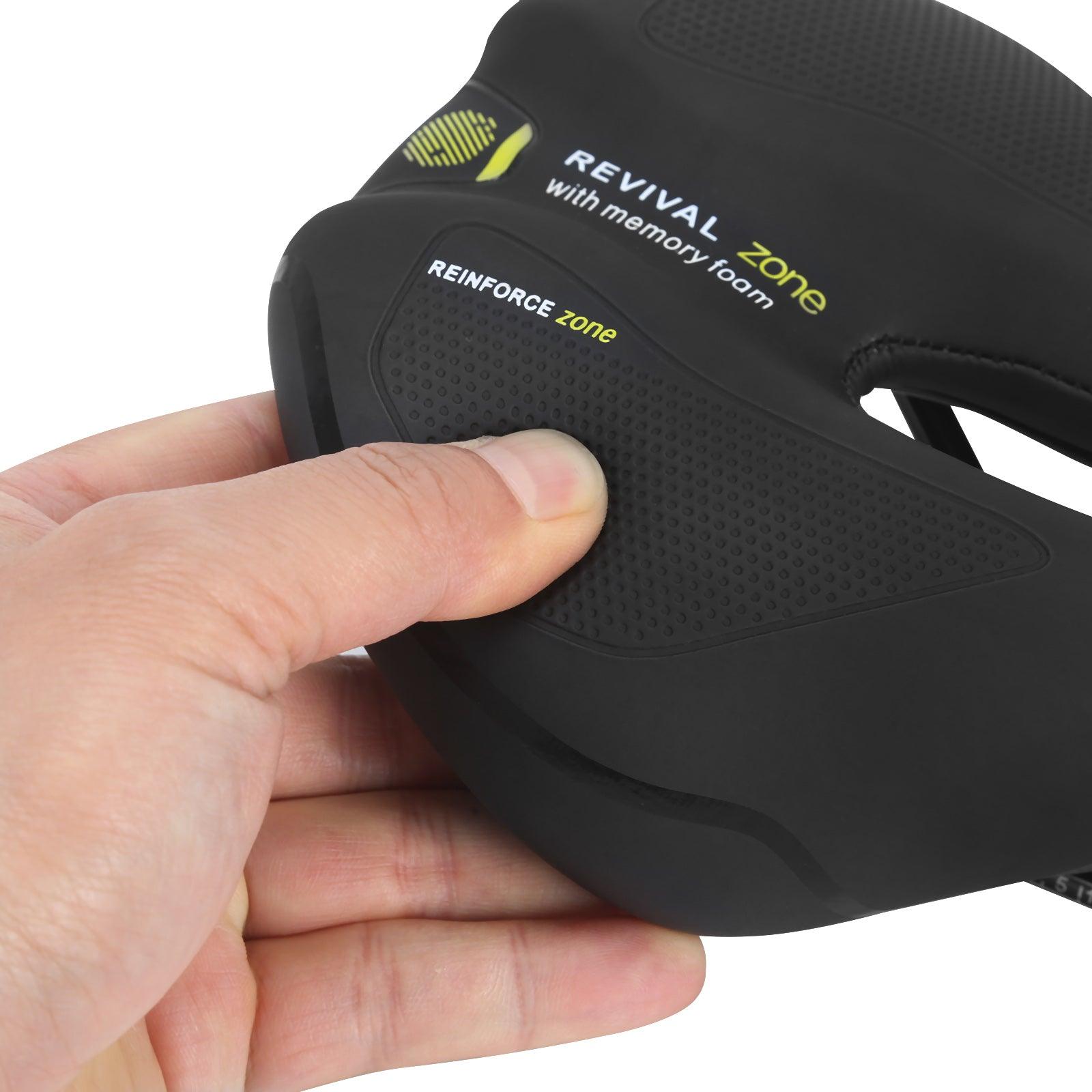 Ergonomic Hollow Bicycle Saddle with Memory Foam Shockproof Padding
