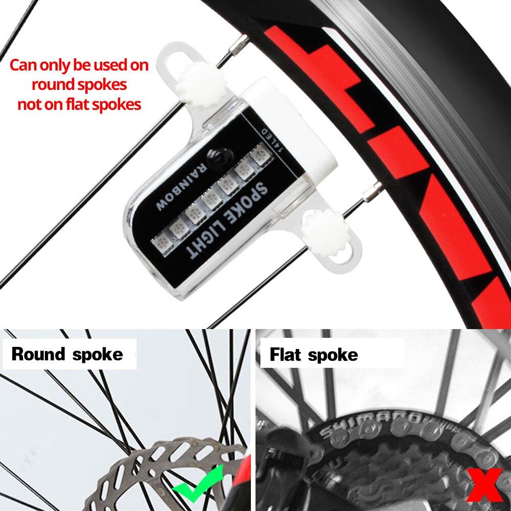 LED Bicycle Spoke Lights: 30-Pattern Waterproof RGB Wheel Decor