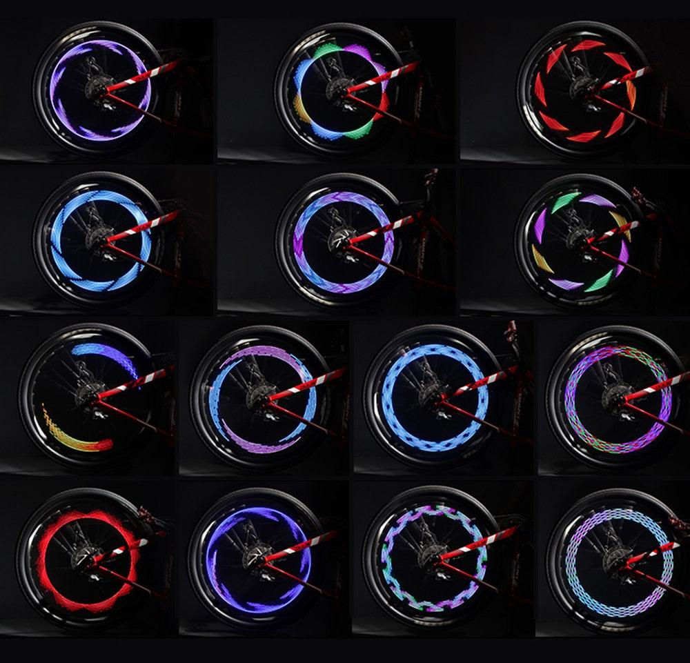 LED Bicycle Spoke Lights: 30-Pattern Waterproof RGB Wheel Decor
