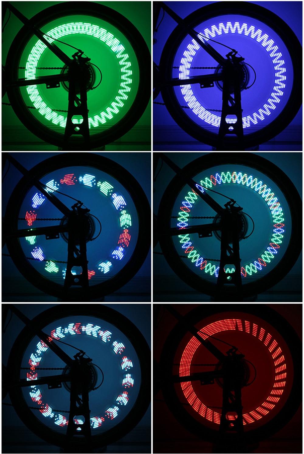 LED Bicycle Spoke Lights: 30-Pattern Waterproof RGB Wheel Decor
