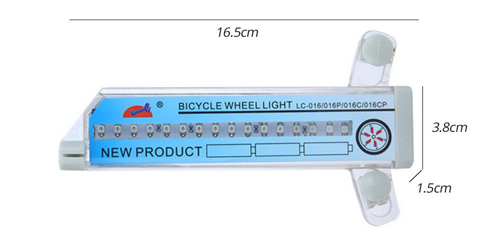 32 LED Bicycle Wheel Light with RGB Flash Patterns for Night Safety