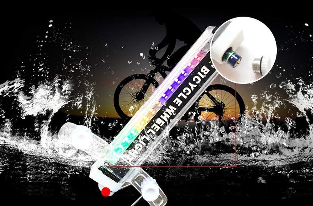 32 LED Bicycle Wheel Light with RGB Flash Patterns for Night Safety