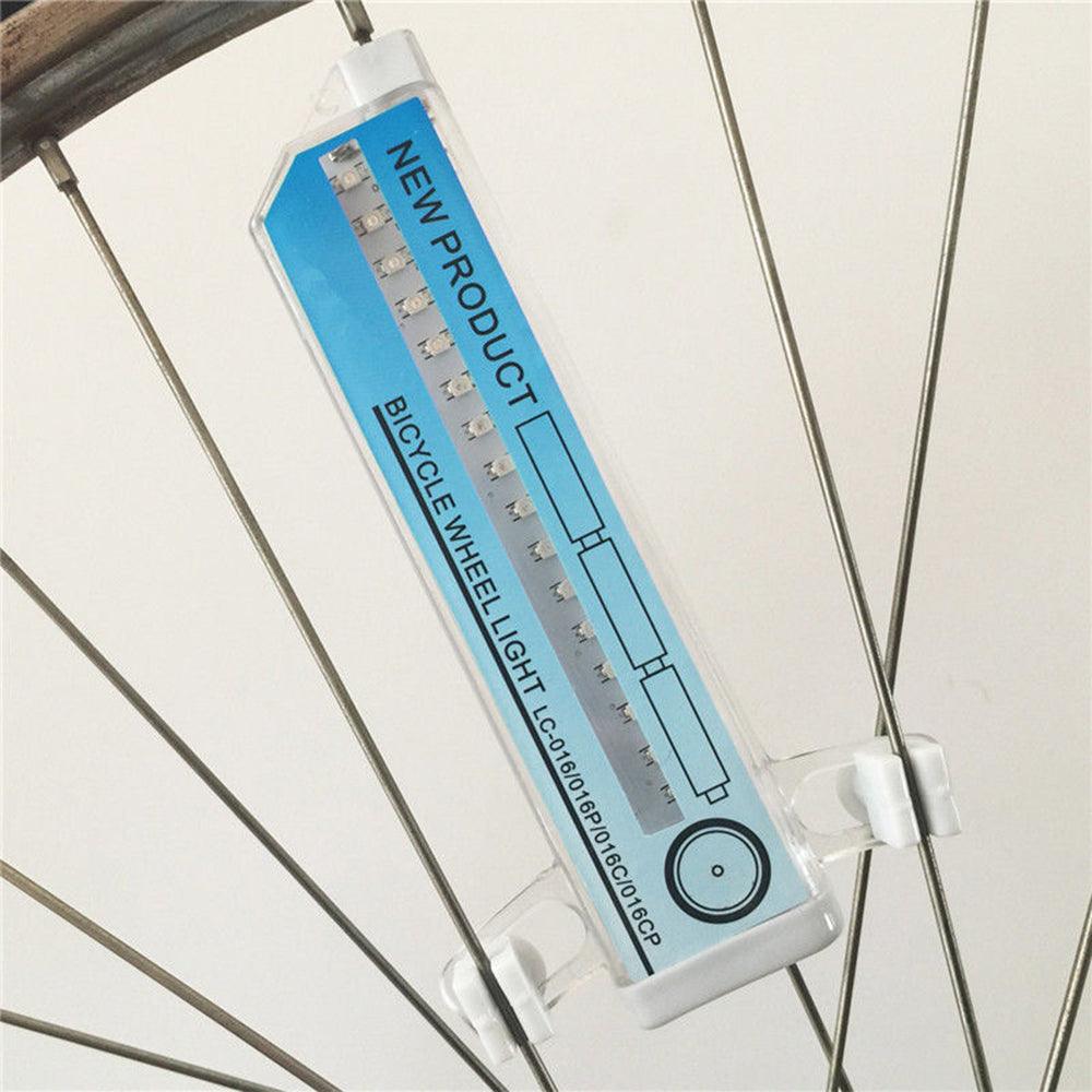 32 LED Bicycle Wheel Light with RGB Flash Patterns for Night Safety