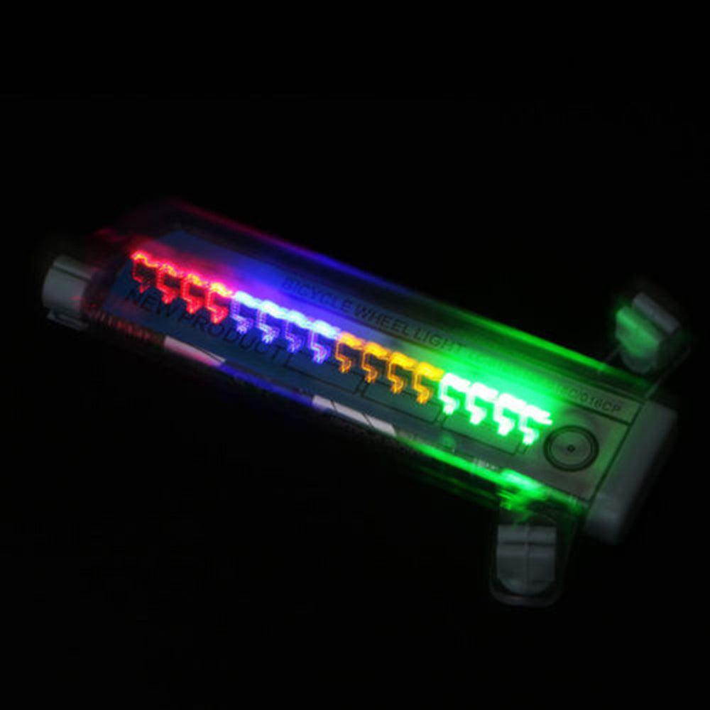 32 LED Bicycle Wheel Light with RGB Flash Patterns for Night Safety